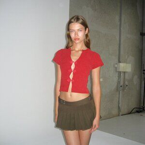 With Jean Ruby Top - Red